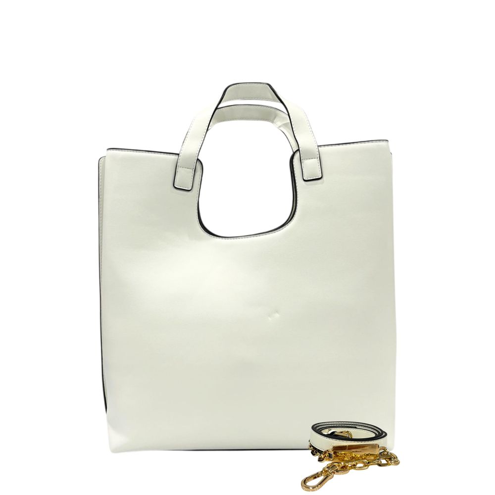 White PU Women Handbag