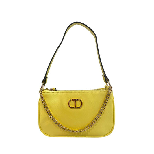 Yellow PU Women Shoulder Bag
