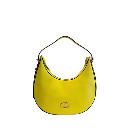 Yellow PU Women Shoulder Bag