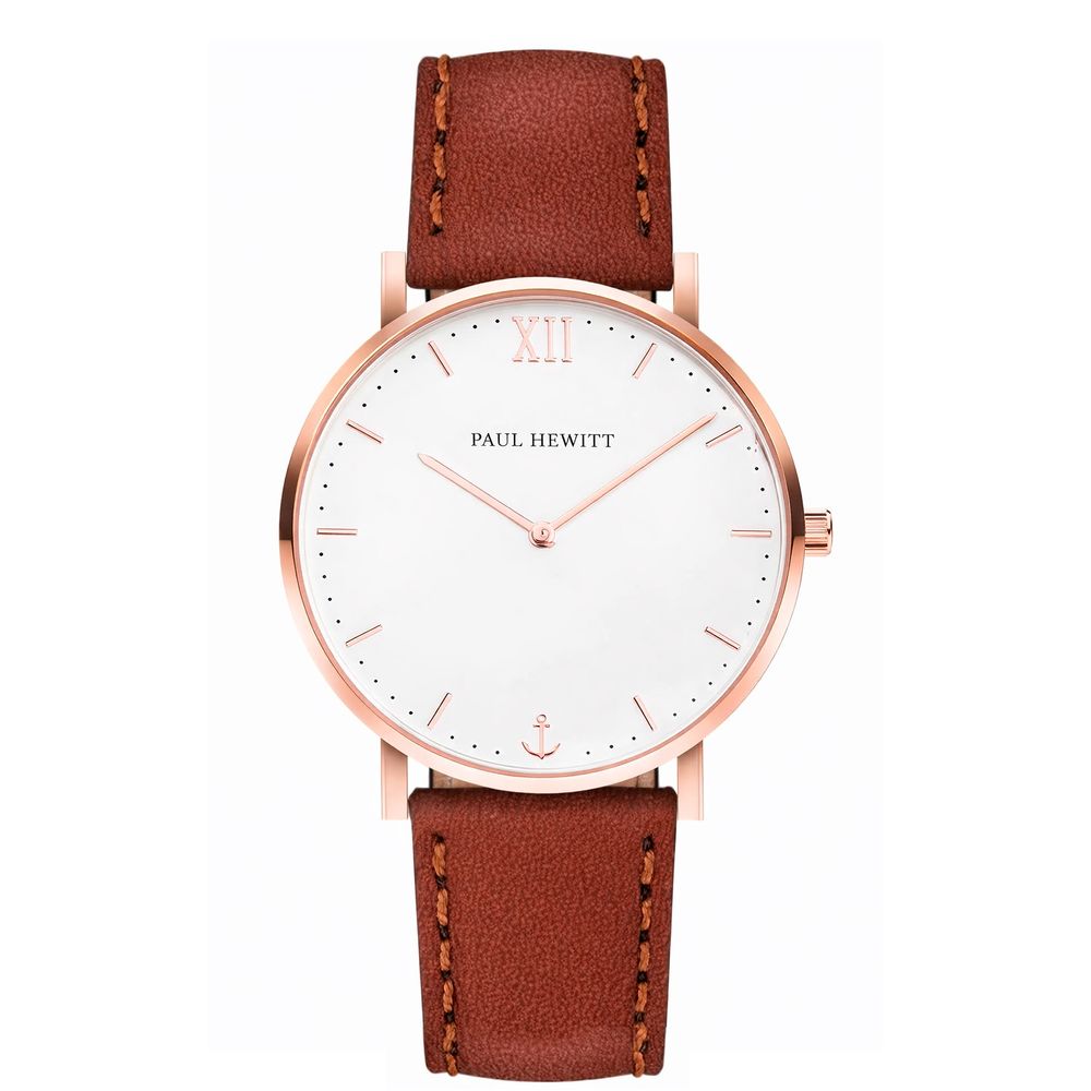 Brown Leather Dress Watch