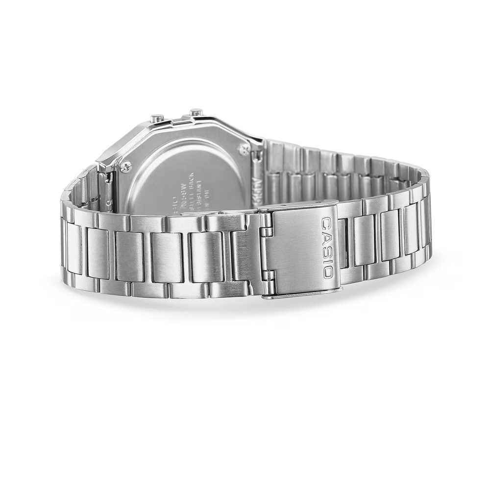 Gray Stainless Steel Digital Watch