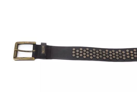 "Black Cowhide Women Belt"