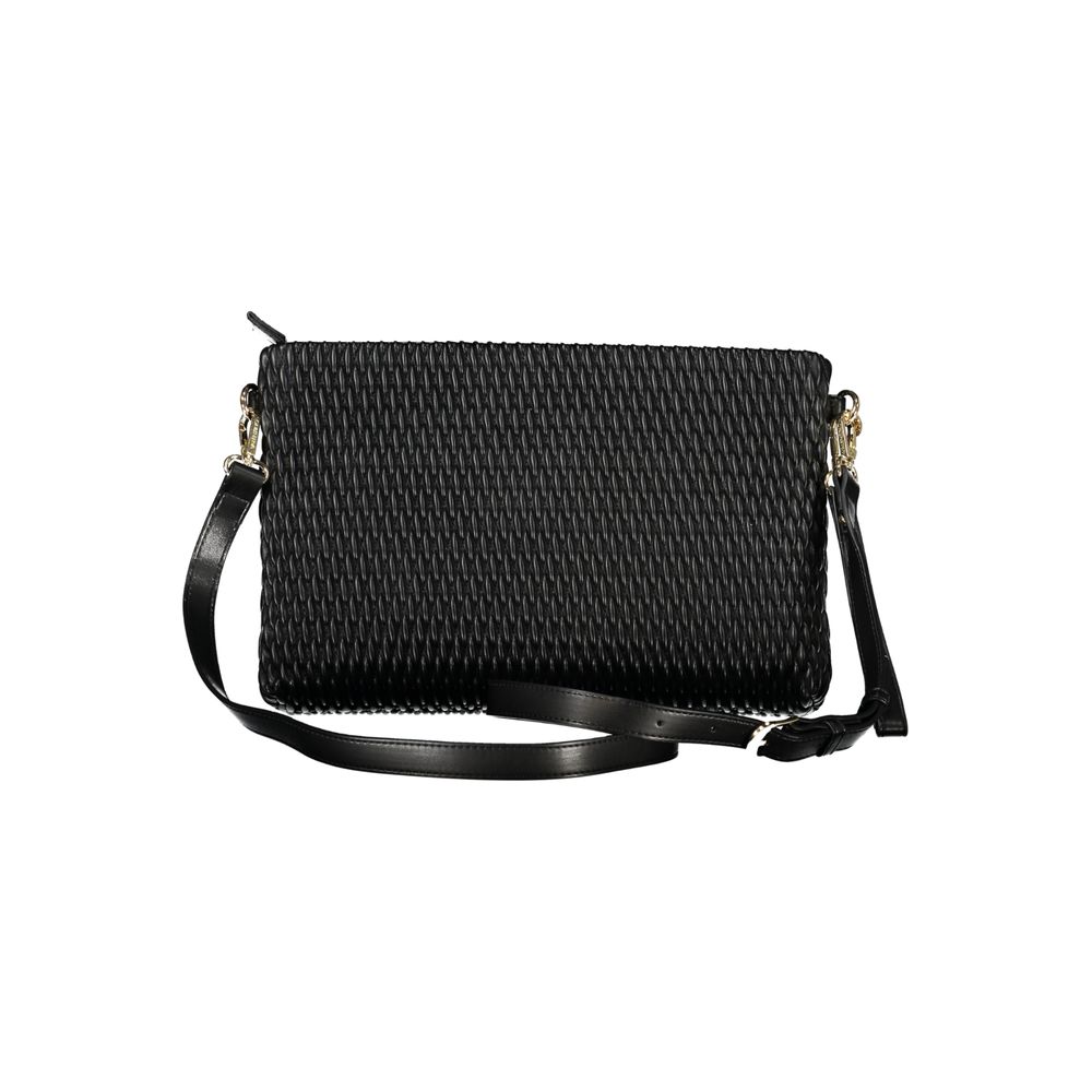 "Nero Poliuretano Women Handbag"